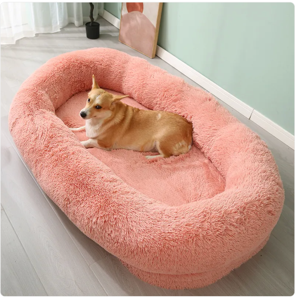 Cozy Haven Plush Pet Bed - Large and Easy-Clean