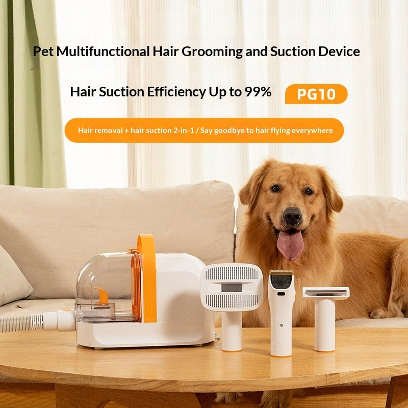 Air Radish Pet Electric Hair Clipper with Suction