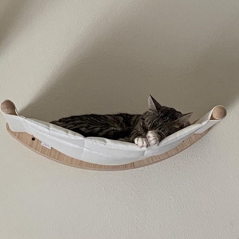Solid Wood Cat Wall Hanging Scratching Post
