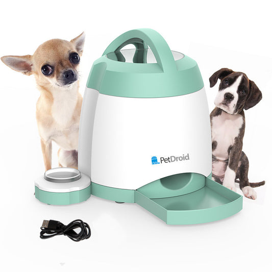 Creative Dog Button Push Automatic Feeder