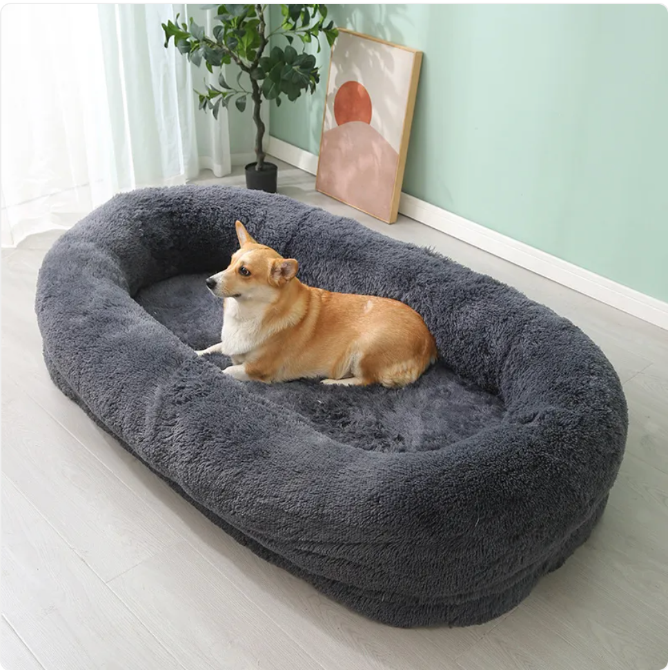 Cozy Haven Plush Pet Bed - Large and Easy-Clean