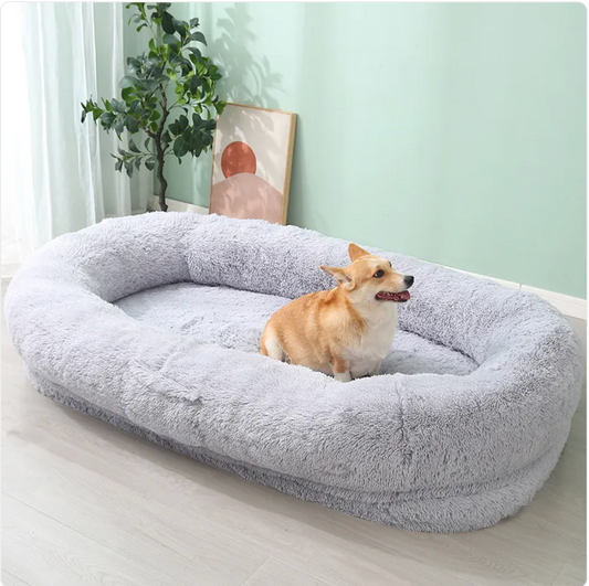 Cozy Haven Plush Pet Bed - Large and Easy-Clean