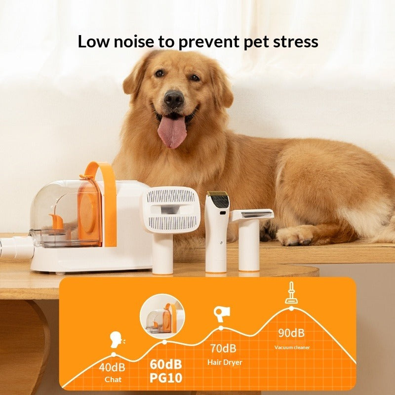 Air Radish Pet Electric Hair Clipper with Suction