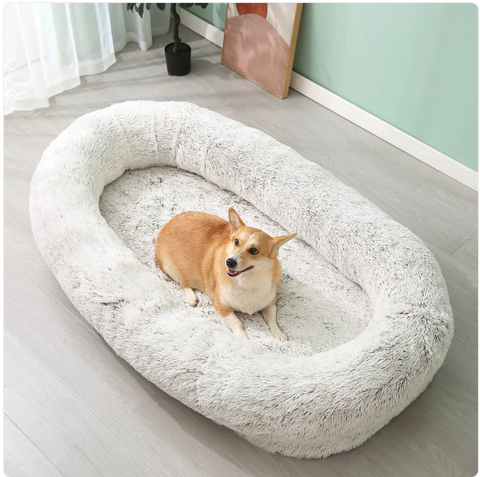 Cozy Haven Plush Pet Bed - Large and Easy-Clean