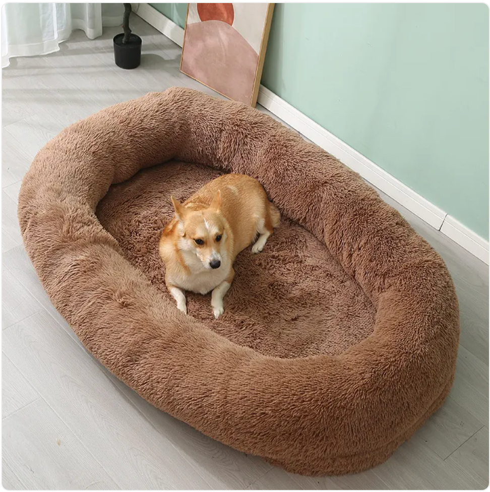 Cozy Haven Plush Pet Bed - Large and Easy-Clean